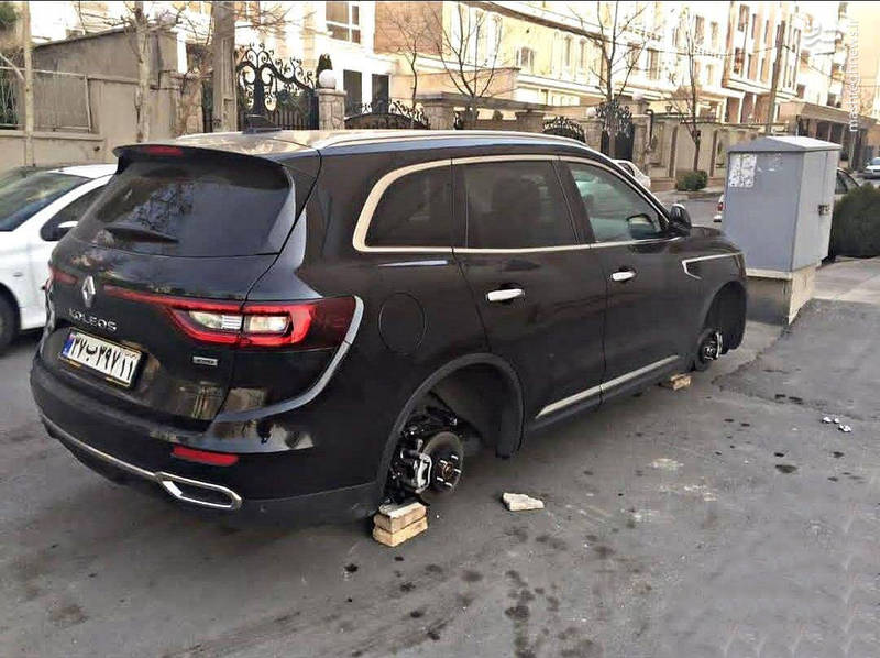 سرقت رینگ و لاستیک خودرو در ایران
