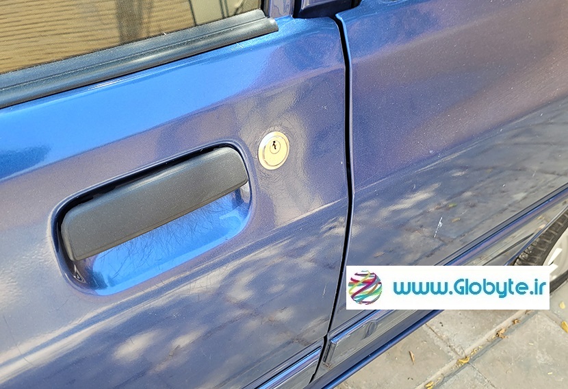 www.Globyte.ir گلوبایت خودرو قفل سوییچی ضدسرقت دو درب پراید 111(5)