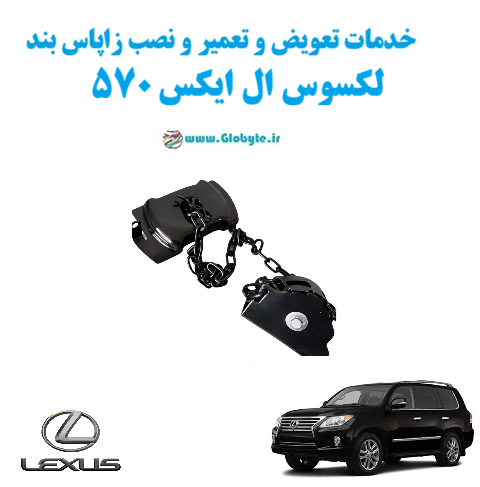خدمات تعویض و تعمیر و نصب زاپاس بند لکسوس ال ایکس 570 Lexus LX570 www.Globyte.ir گلوبایت خودرو